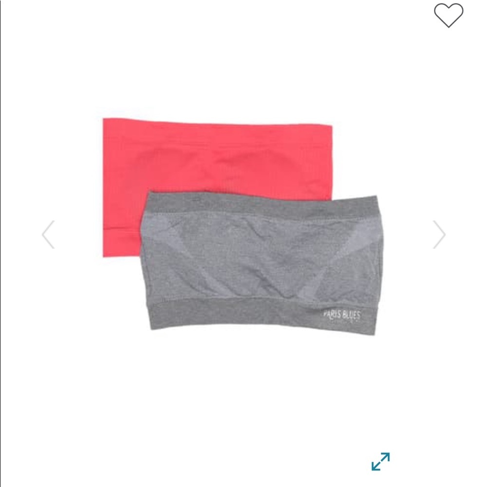 PARIS BLUES NWT SOFT SEAMLESS BANDEAU PACK/2 MED